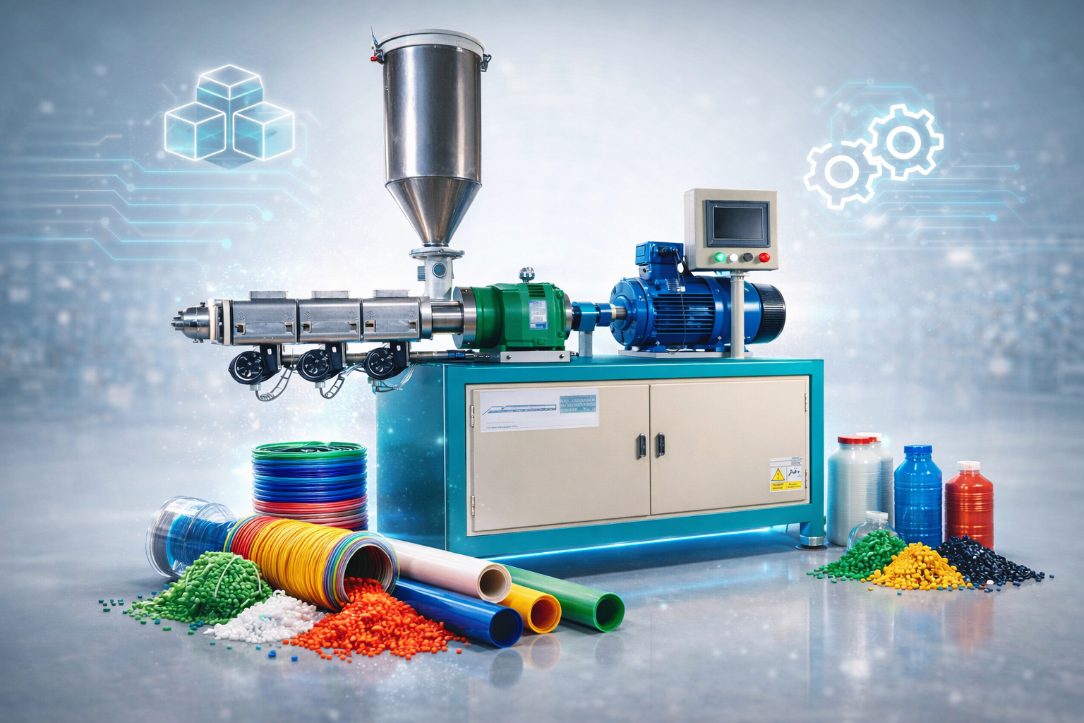 اکسترودر تولید تیوپ دندان پزشکی